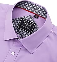 Vista 3 de Alimens & Gentle - Camisas de vestir con bolsillo y manga corta, de color liso y sin arrugas, estilo casual con botones, para hombres