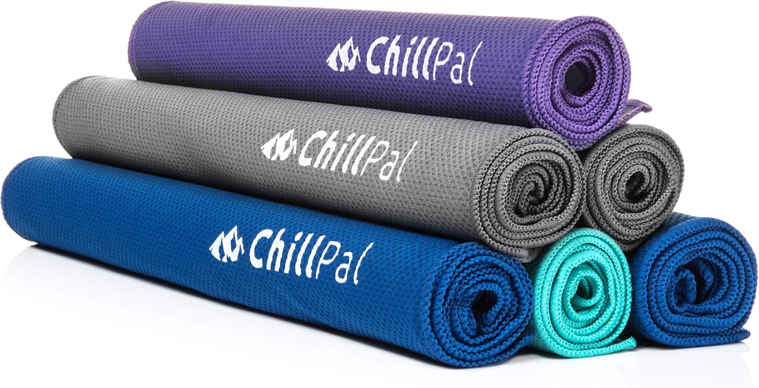 Chill Pal Mesh Cooling Towel (Blue, 12 x 40 inch)