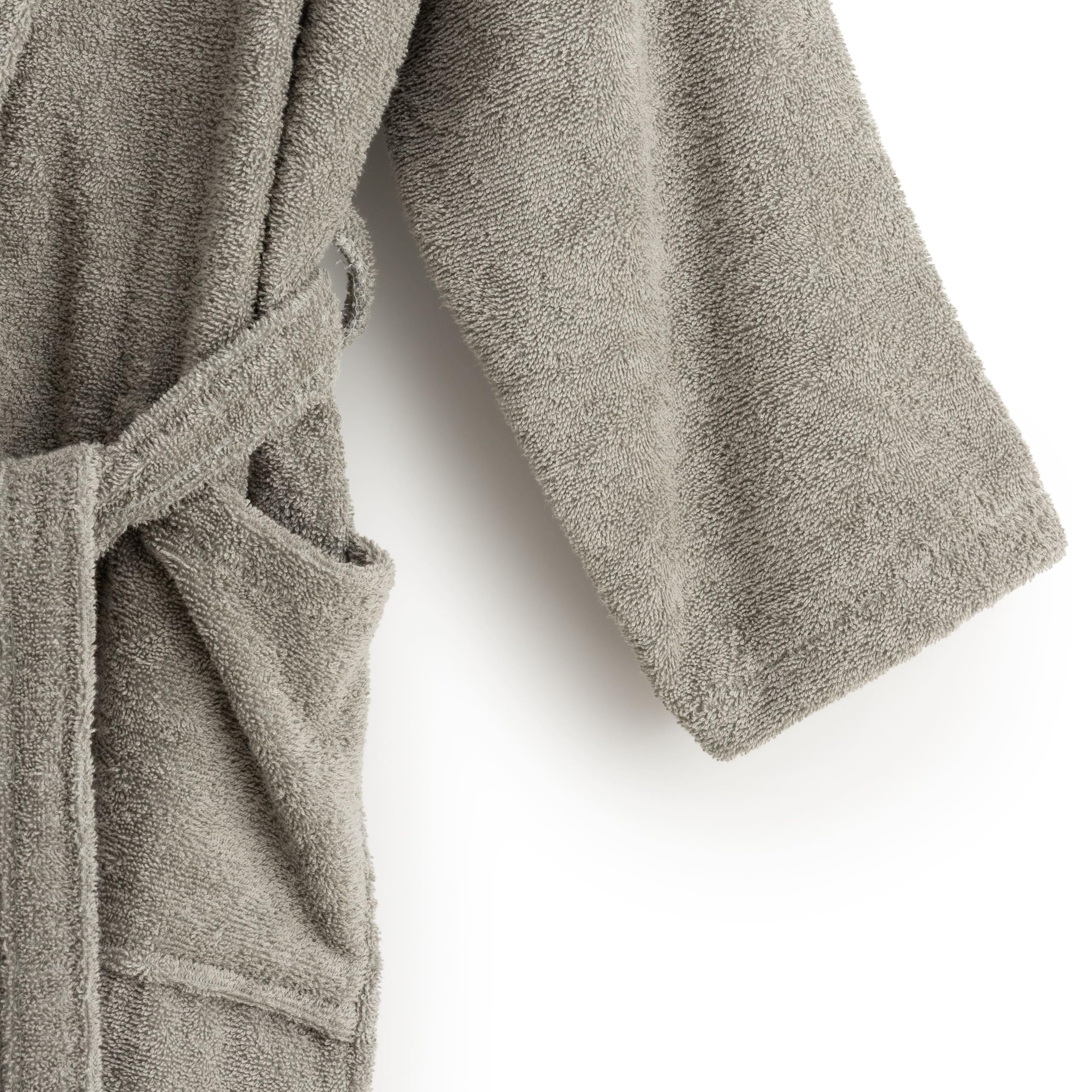 BELUM | Albornoz 100% Algodón Peinado 650 gr. Army Green XS/S, Unisex Para Ducha, Máxima Absorción, Para IR Por Tu Hogar