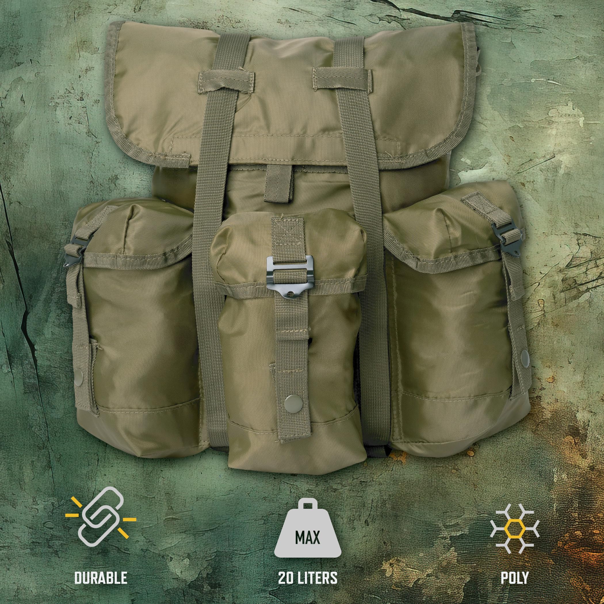 Amazon.co.jp: Rothco Mini Alice Pack - ビンテージ リュックサック