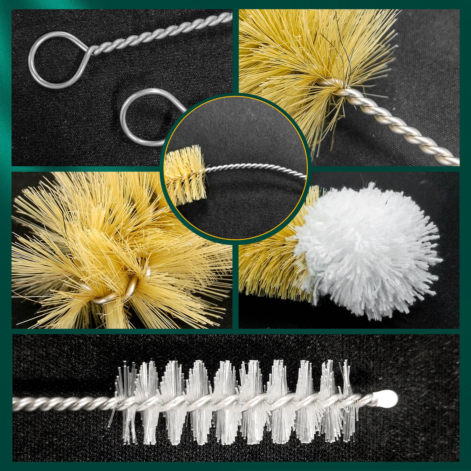Bottle Cleaning Brushes - 9 Pack for Sparkling Bottles -6 Bottle Cleaning Brushes - 9 Pack for Sparkling Bottles -6