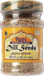 Rani Dill Seeds (Suwa / Sua) Whole, Spice 3oz (85g) PET Jar ~ All Natural | Gluten Friendly | NON-GMO | Vegan | Indian Ori...
