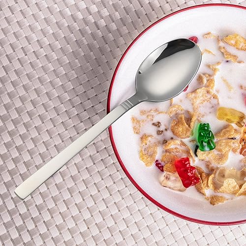 Miniatura 6 de Morcte Cucharas de postre de acero inoxidable, cucharadita de 12 piezas