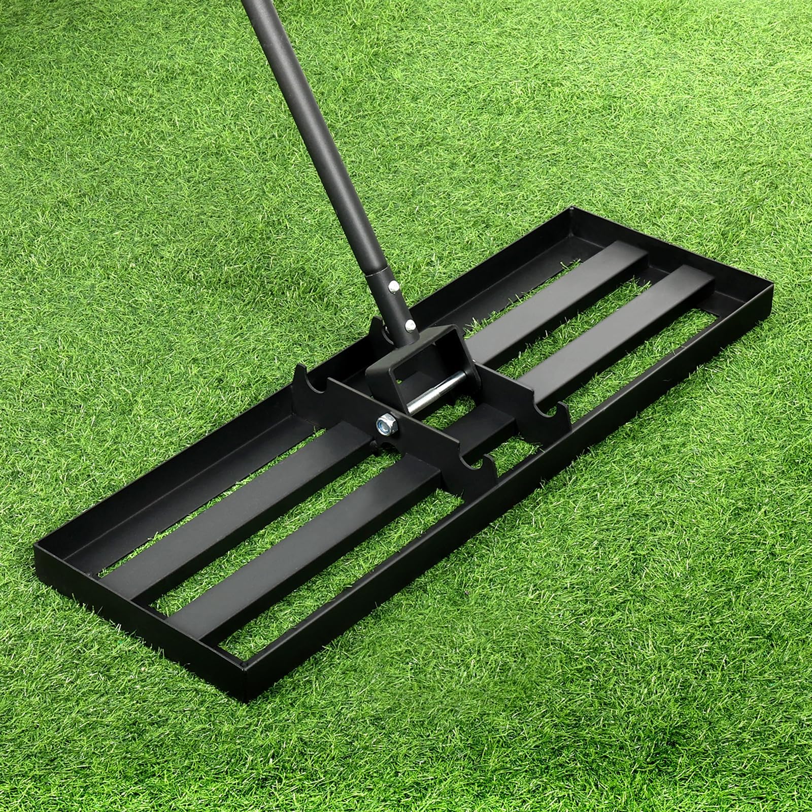Colwelt Lawn Leveling Rake, 91 x 25cm Lawn Leveler Rake with 180cm/6FT