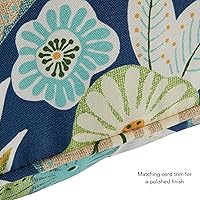 Vista 120 de Greendale Home Fashions 2-Piece Outdoor Deep Seat Cushion Set, Steel Blue Stripe