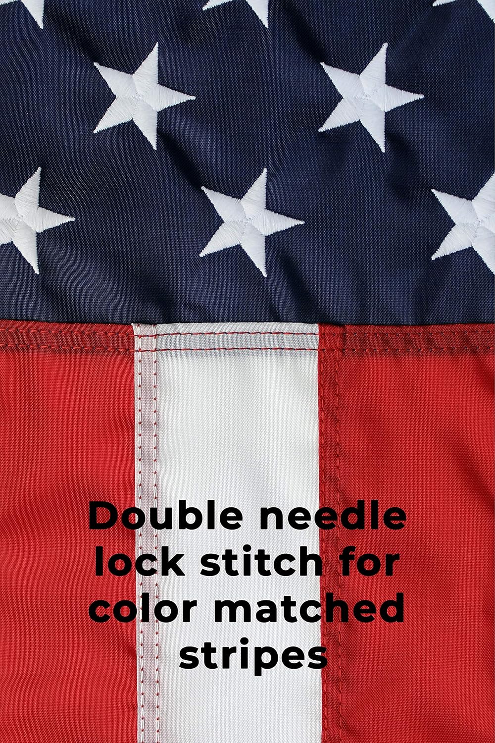 2.5x4 Ft American Flag | 100% Made in USA | US Flag in Heavy Duty Outdoor Nylon - UV Fade Resistant - Premium Embroidered Stars, Sewn Stripes, and Brass Grommets (2.5 x 4 Foot)