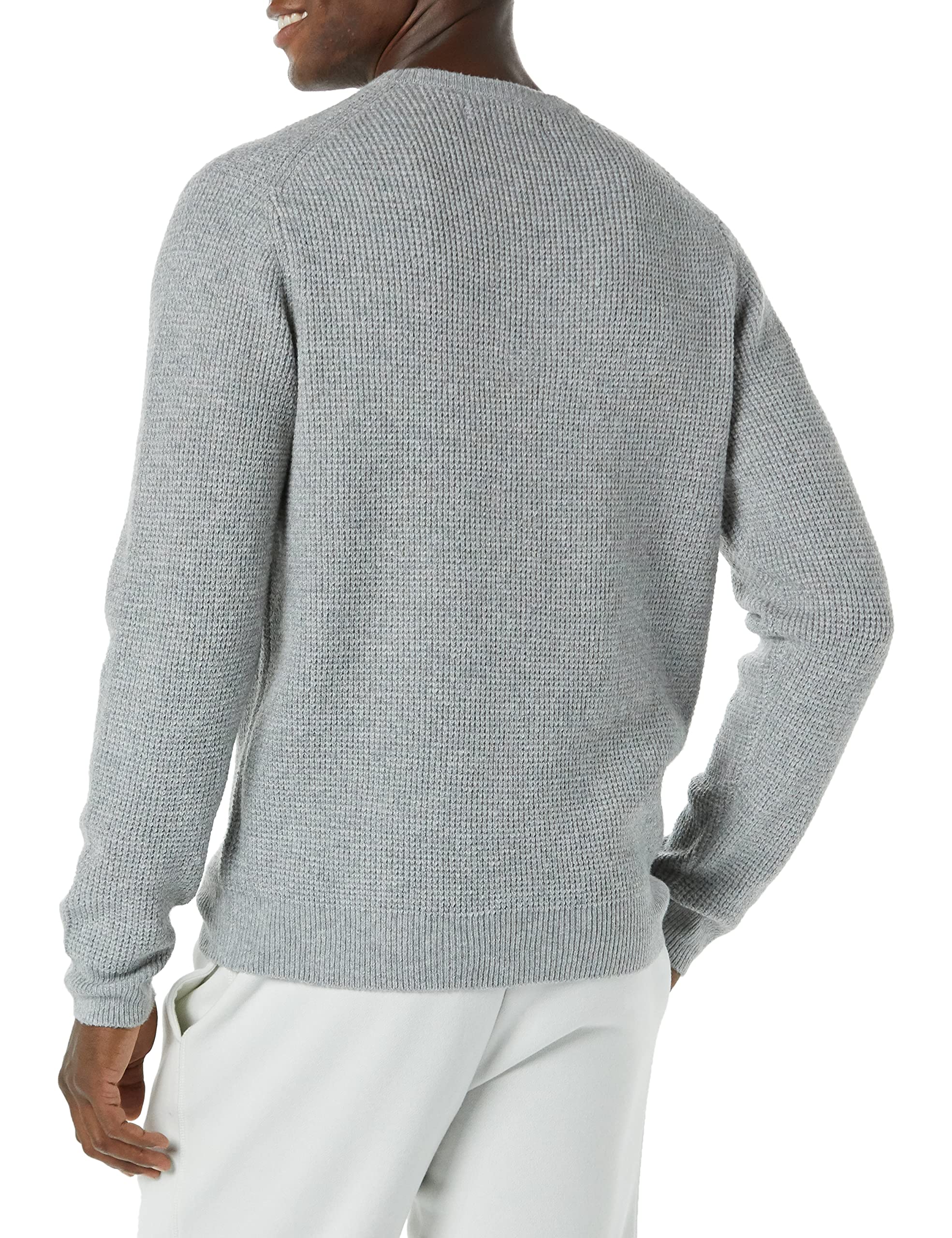 Amazon Essentials Sweter Mężczyźni Long-sleeve Soft Touch Waffle Stitch Crewneck Sweater (1 w zestawie)