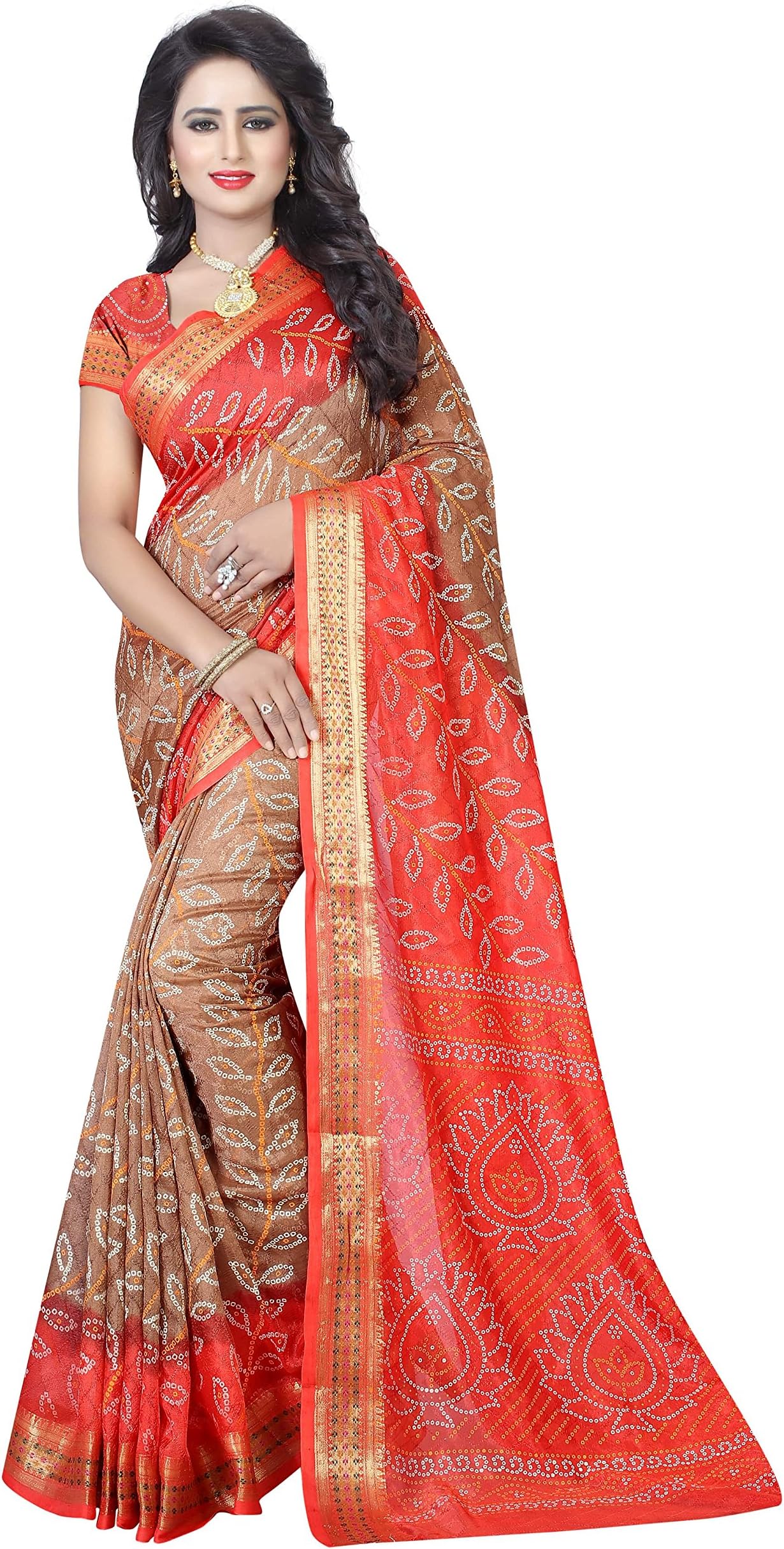 Dealsure Women's Silk Saree With Blouse Piece (DS-S3188-05_Multicolour)