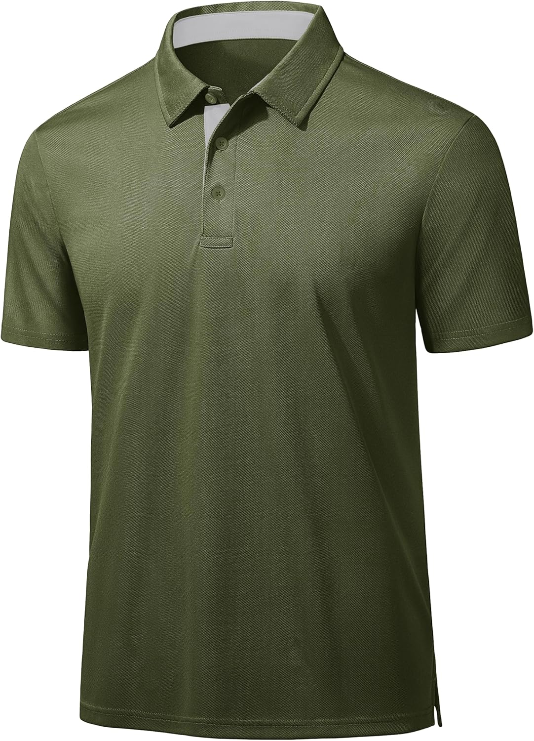 MAGCOMSEN Mens Polo Shirts Short Sleeve Lightweight Moisture Wicking Golf Polos 3 Buttons Performance Collared Shirt Men