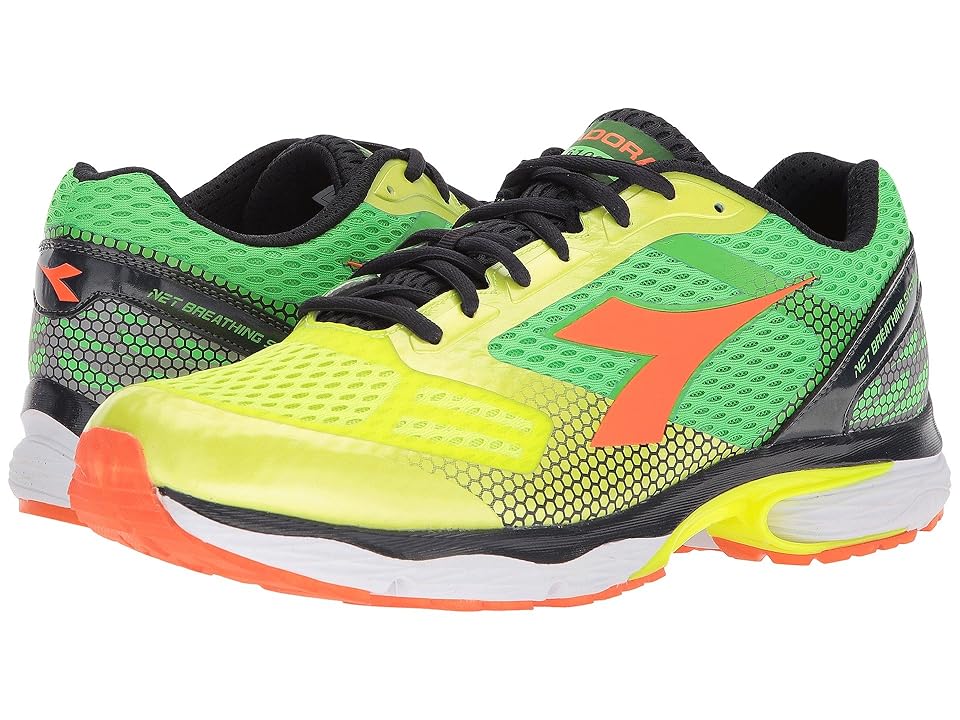 

Diadora N-6100-4 (Yellow Fluo/Green Fluo) Men's Shoes