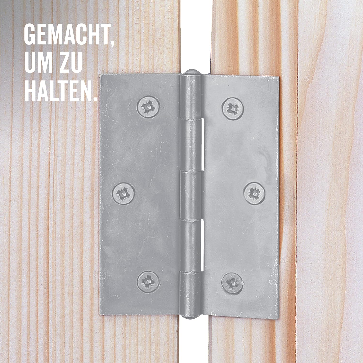 Hinge Rectangular 51 x 51 mm / 20 Stk. Oberflaeche: galvanisch gelb verzinkt