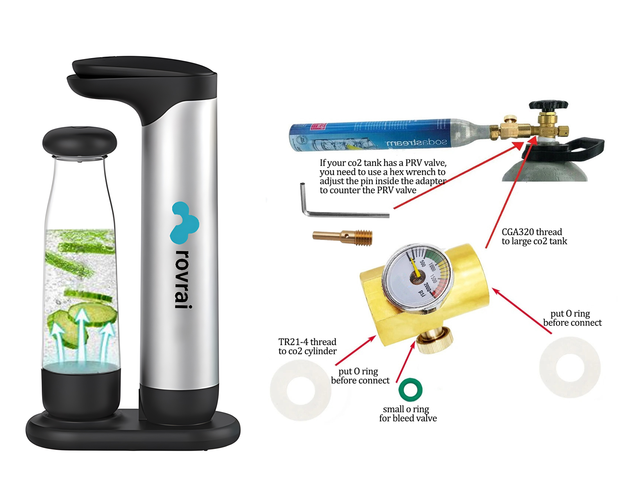Amazon.com: Soda Water Maker,Sparkling Water Machine with