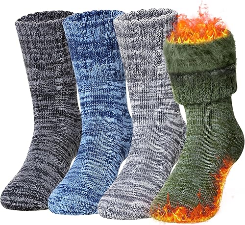 Calcetines térmicos cálidos para niños y niñas, calcetines térmicos gruesos con aislamiento térmico para botas de invierno para clima frío extremo,
