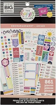 ME & MY BIG IDEAS Happy Planner STCKRS, Encouragement, 861/Pkg
