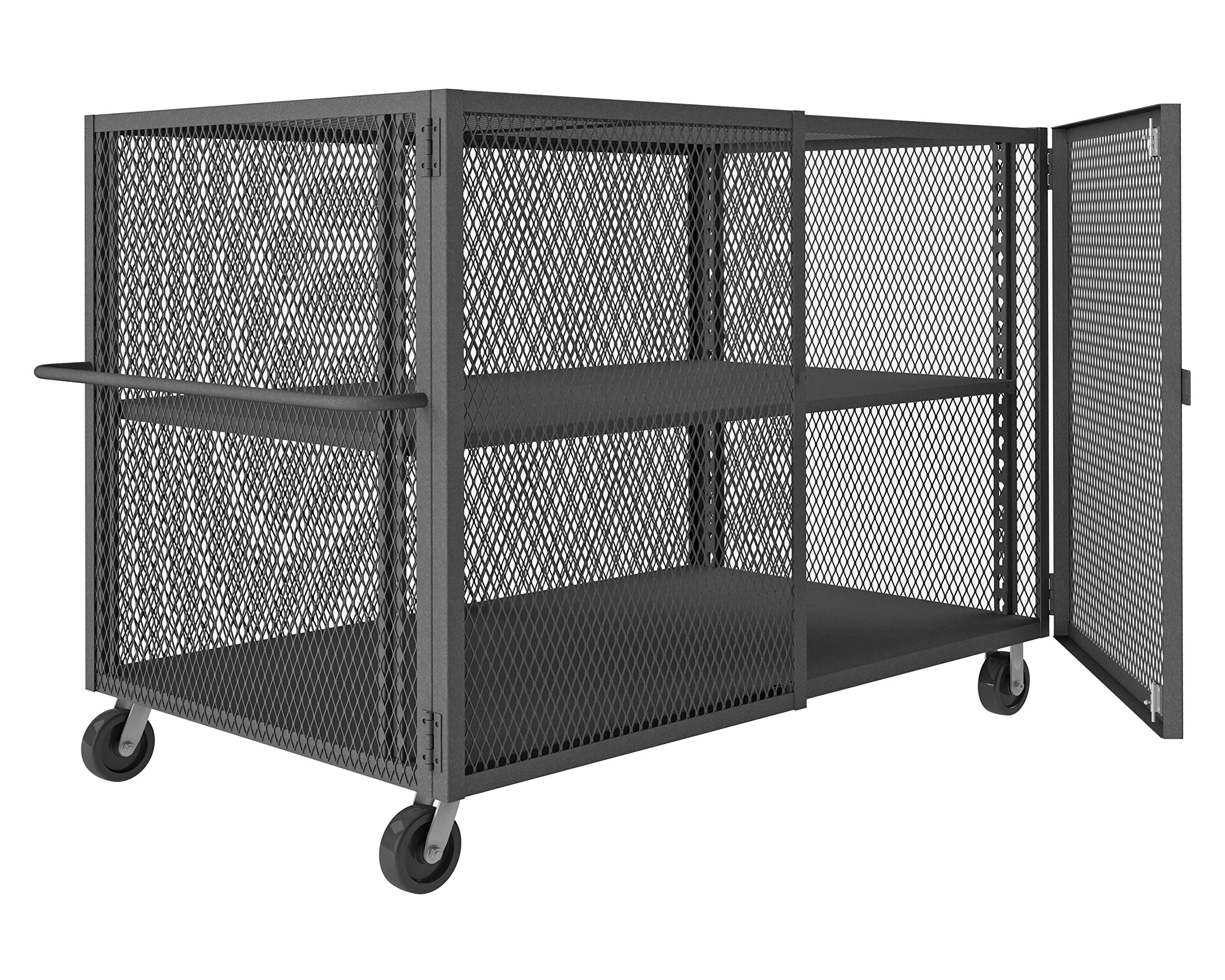 Durham HTL-4474-DD-1AS-95 Security Mesh Truck, 2 Shelves