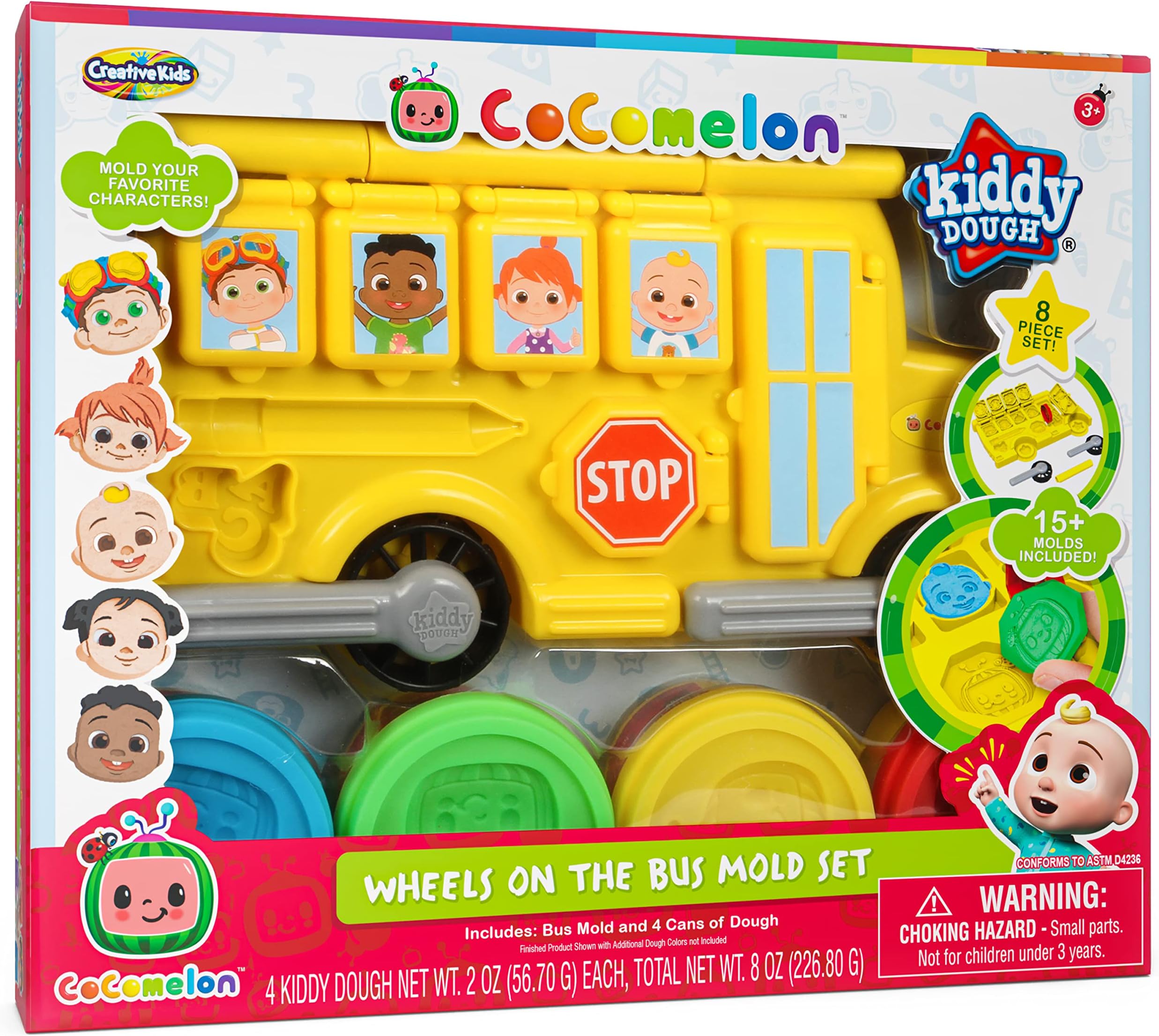 CoComelon Wheels On The Bus Dough Mold Activity Set