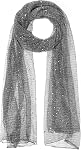 Nydotd Women Sequin Bandana Summer Silk Mesh Scarf Sheer Long Beach Glitters Shawl Wrap hijab for Evening Dresses