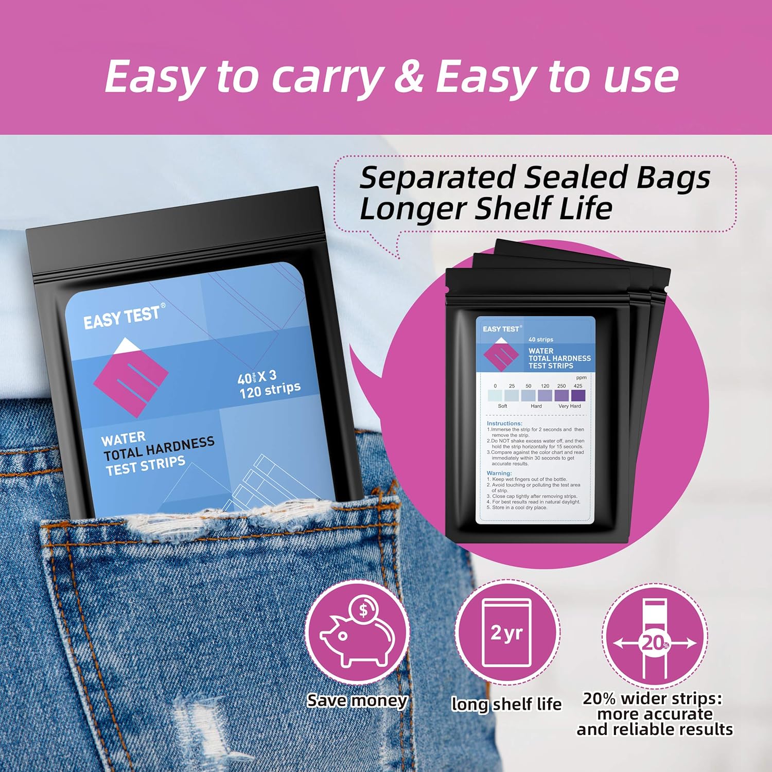 EASYTEST Water Hardness Test Strips, Total Hardness Ubuy Philippines