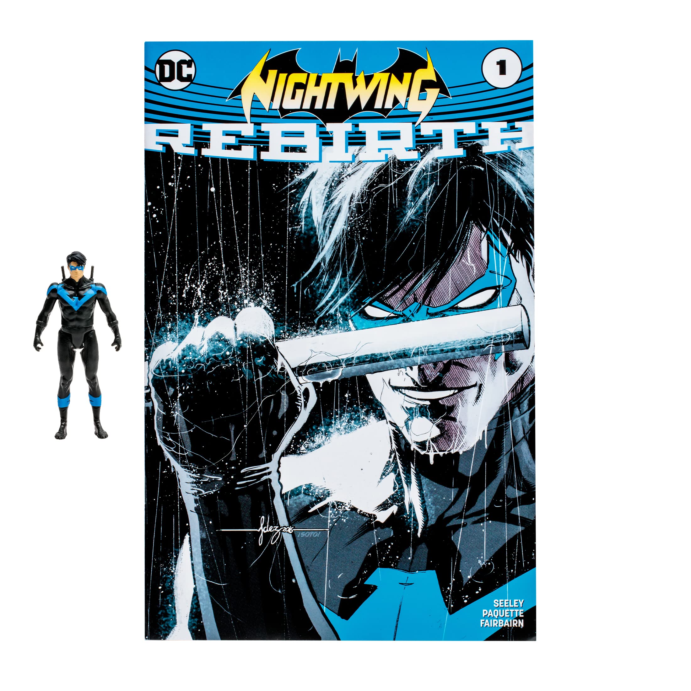 DC Direct - 3IN Figure with Comic WV2 - Nightwing (DC Rebirth)