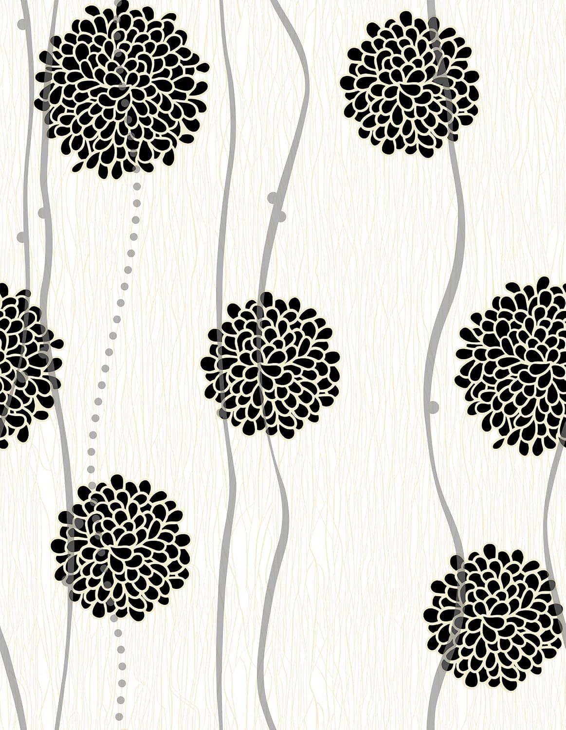 Flower Peel and Stick Wallpaper - Floral Wallpaper Peel and Stick - Contact Paper for Cabinets, Bathroom Wallpaper - Boho Wall Paper - Removable Wallpaper - Vintage Wallpaper - 17.71” x 118”
