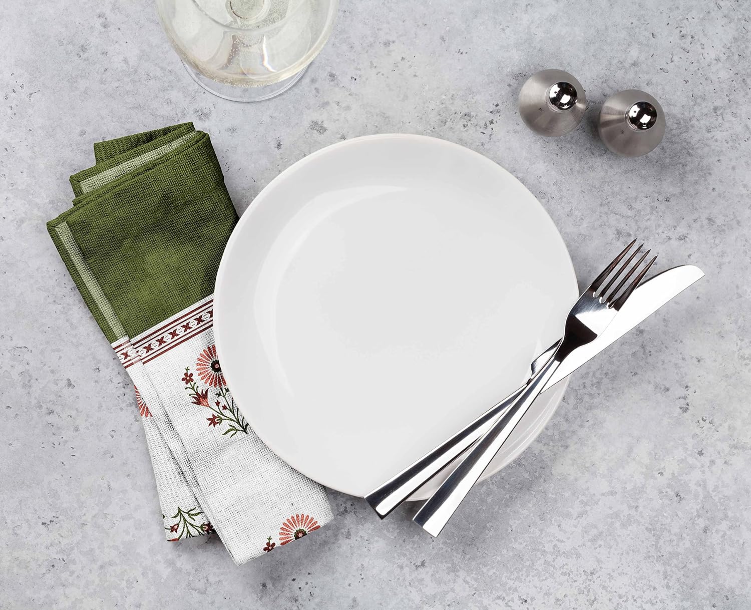 Luxury Collection Dinner Table Linen Decor Cotton Napkin Printed Fabric Reusable Napkins Set of 12, 20 X 20 - Asian Block