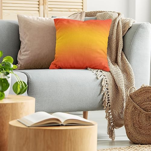 Miniatura 3 de Ambesonne Funda de cojín degradada, diseño moderno y decorativo cuadrado decorativo para el verano, diseño inspirado en las estaciones tropicales