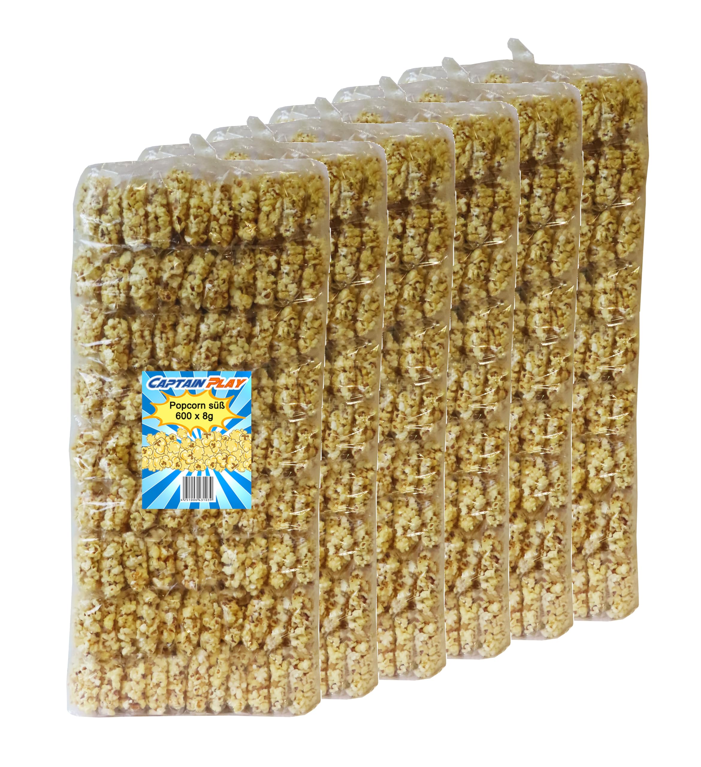 CAPTAIN PLAY Palomitas Dulces a Granel – 600 Mini Bolsas individualmente envueltas – Party Bag Fillers Cumpleaños, Halloween & Grandes Cantidades
