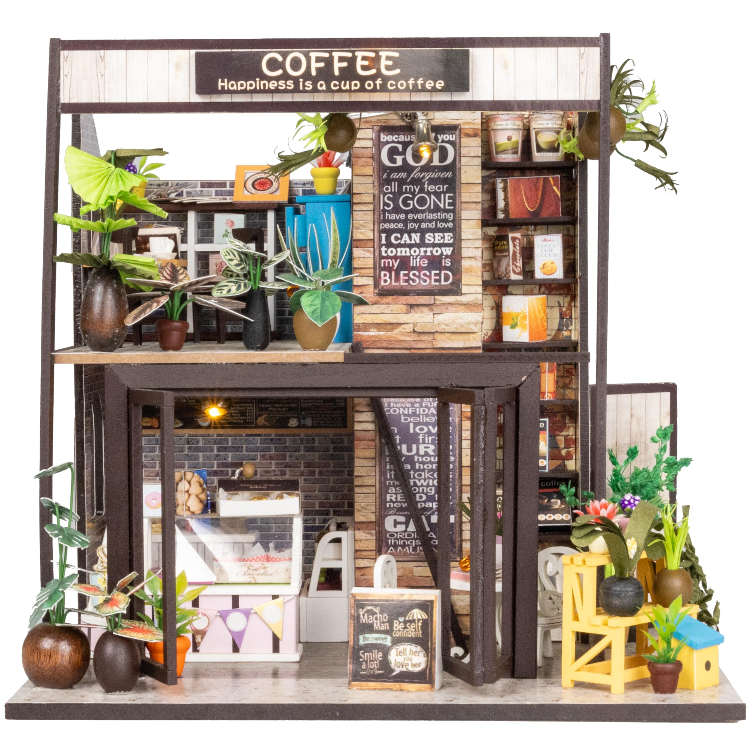 Set Scrivania Computer In Miniatura In Legno Per Casa Delle Bambole - Mobili In Miniatura Fata Giardino, 10x5 Cm - 5