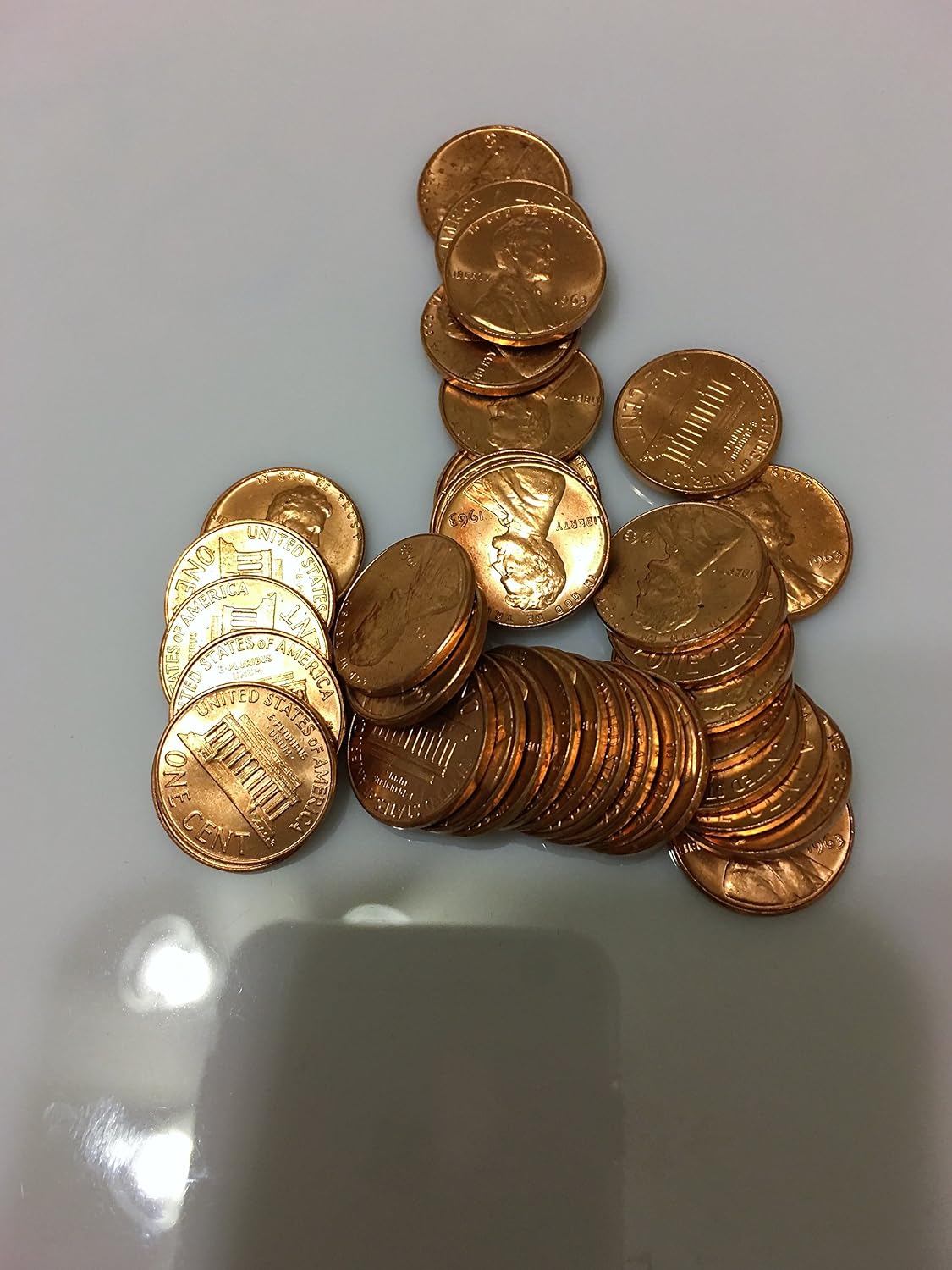 1963 Lincoln Cents 1963 P Lincoln Cent Brilliant Uncirculated Total 35 Brilliant Uncirculated