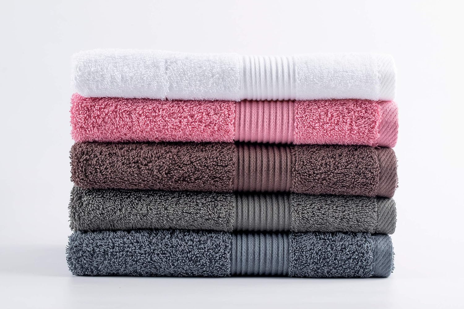 16x28 Premium Quality Ultra Soft and Highly Absorbent heavey Pure Pink Hand Towel Durable for Bathroom, Hotel, Spa, Salon and Gym Set of 2 - Image 8