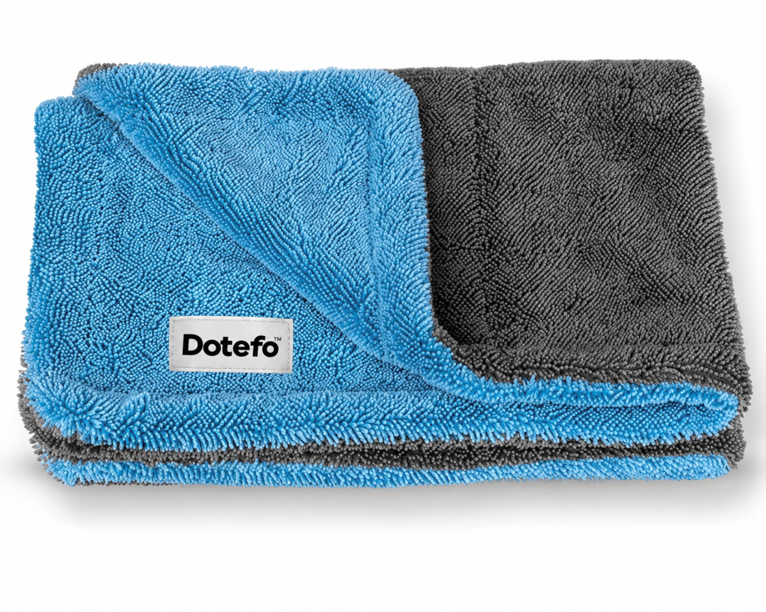 Microfibre Car Drying Towel, Ultra Absorbent Lint-Free Cleaning Cloth for Car Washing, Scratch-Free, Reusable Quick Drying Towel, Blue-image-10