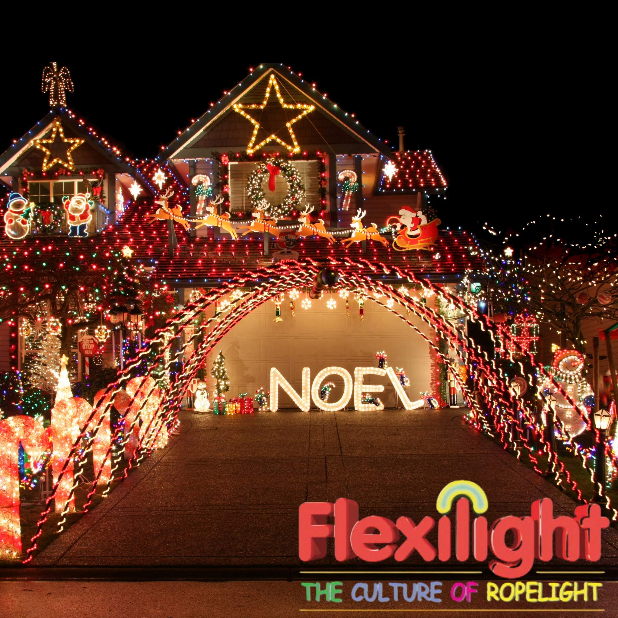 Flexilight LED Rope Light - 150Ft (45m) 110V, 1/2