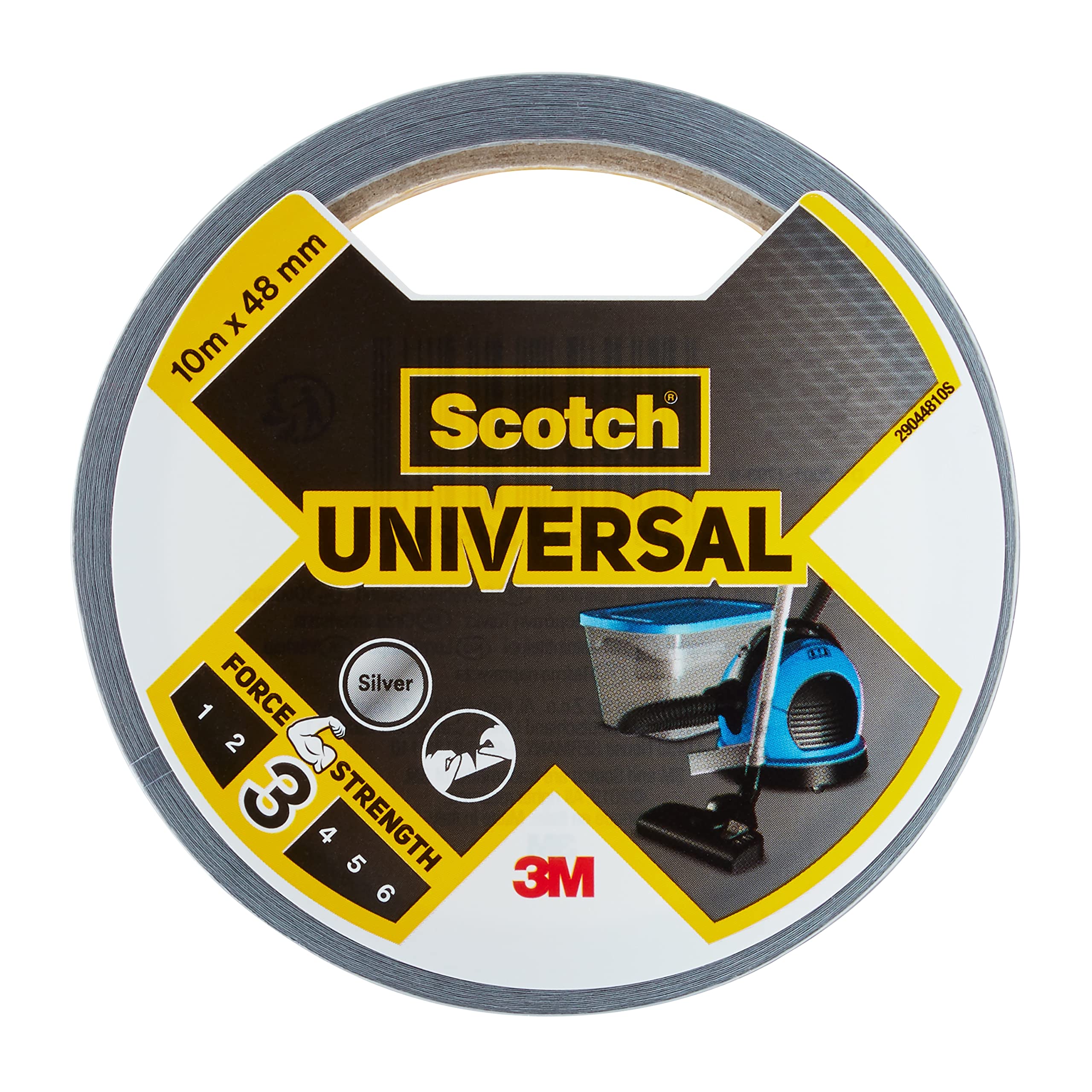 Scotch 2904 Taśma Klejąca, Srebrny, 10 m x 48 mm