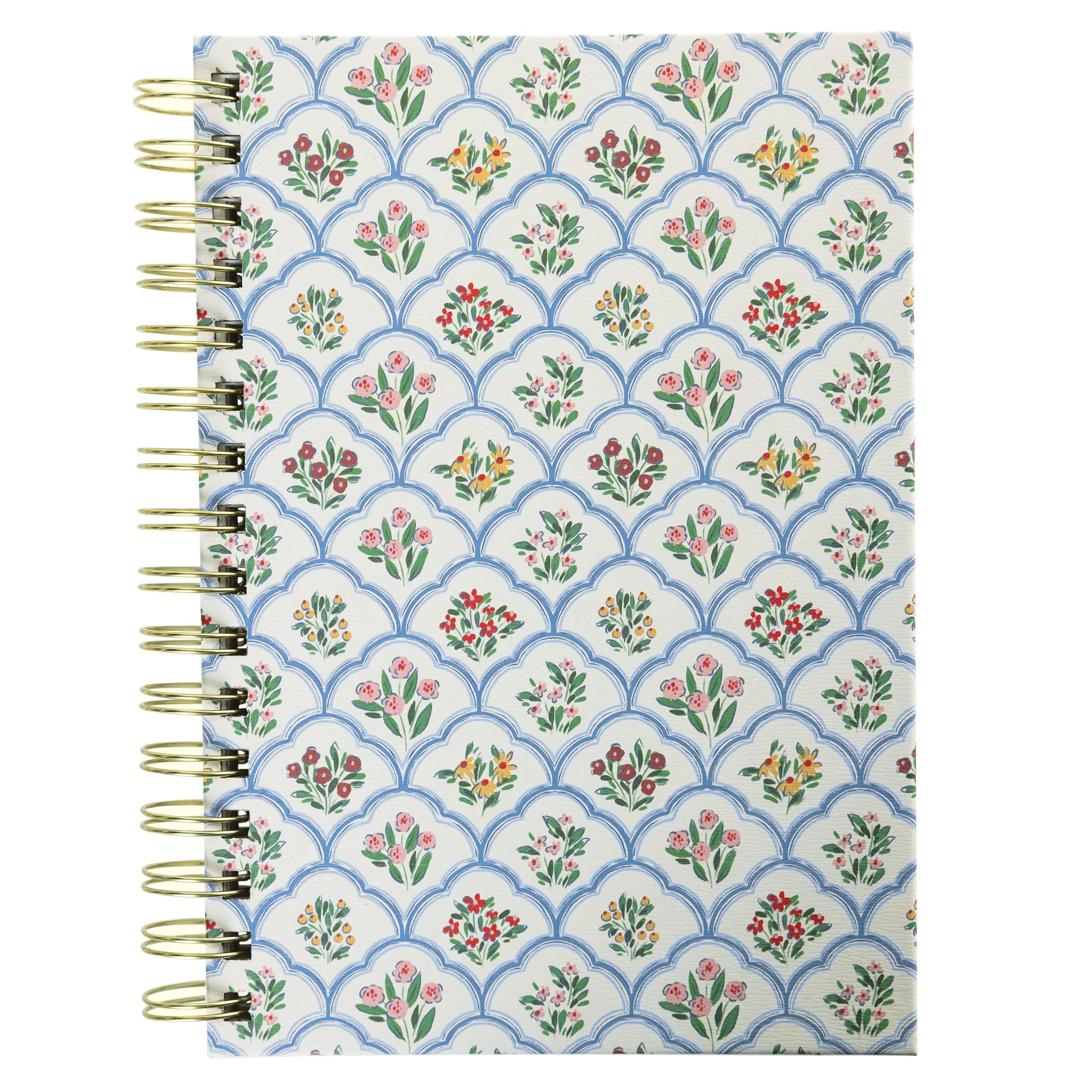 Graphique Floral Spiral-Bound Everyday Journal | Hardcover Notebook for Daily Writing | High Quality Paper Stationery for Office or Home | 6.25 x 8.25 Inches with 160 Ruled Pages