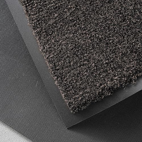 Miniatura 8 de Consolidated Plastics Tapete económico para interiores y exteriores con parte trasera de goma antideslizante, absorbe el agua, alfombra resistente