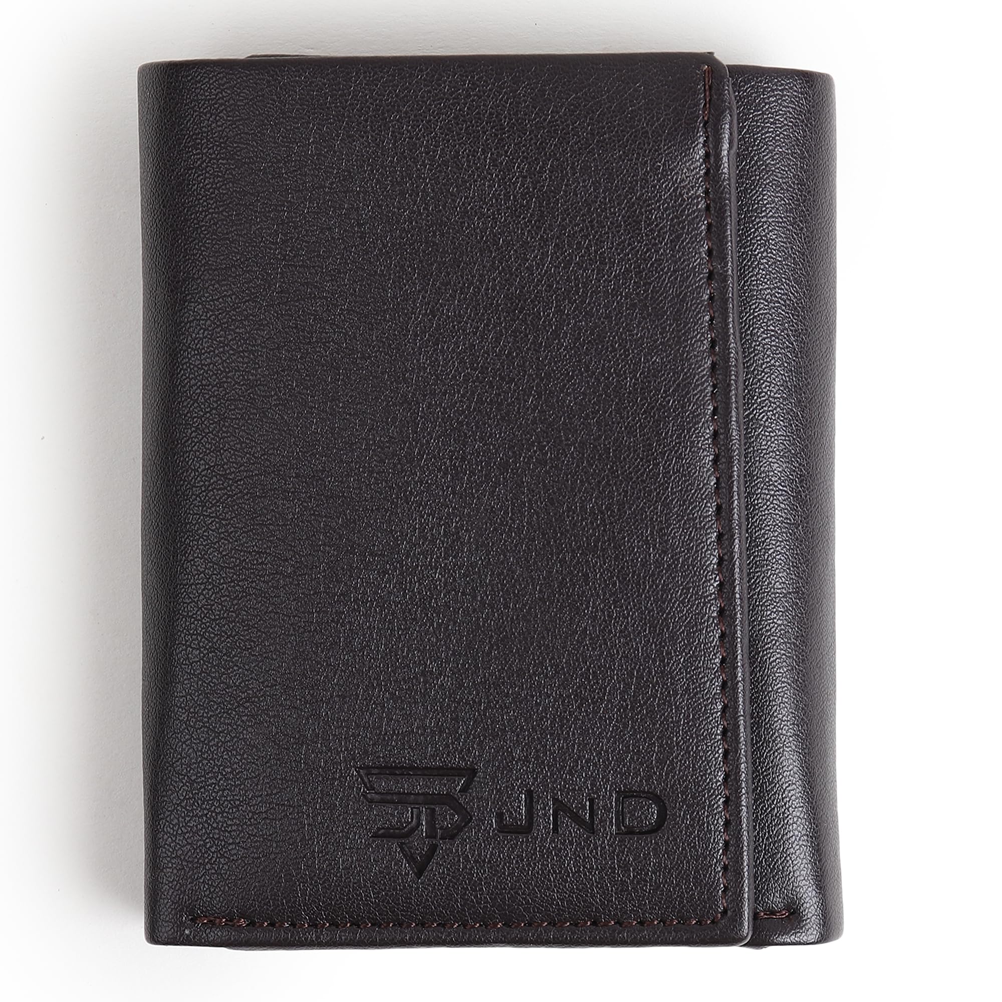jnd Mild Three-Fold CP Rexine Leather Men's Wallet | Sleek & Durable Design | Elegant Black Finish | Perfect for Everyday Use & Gifting (Brown)-picture-27