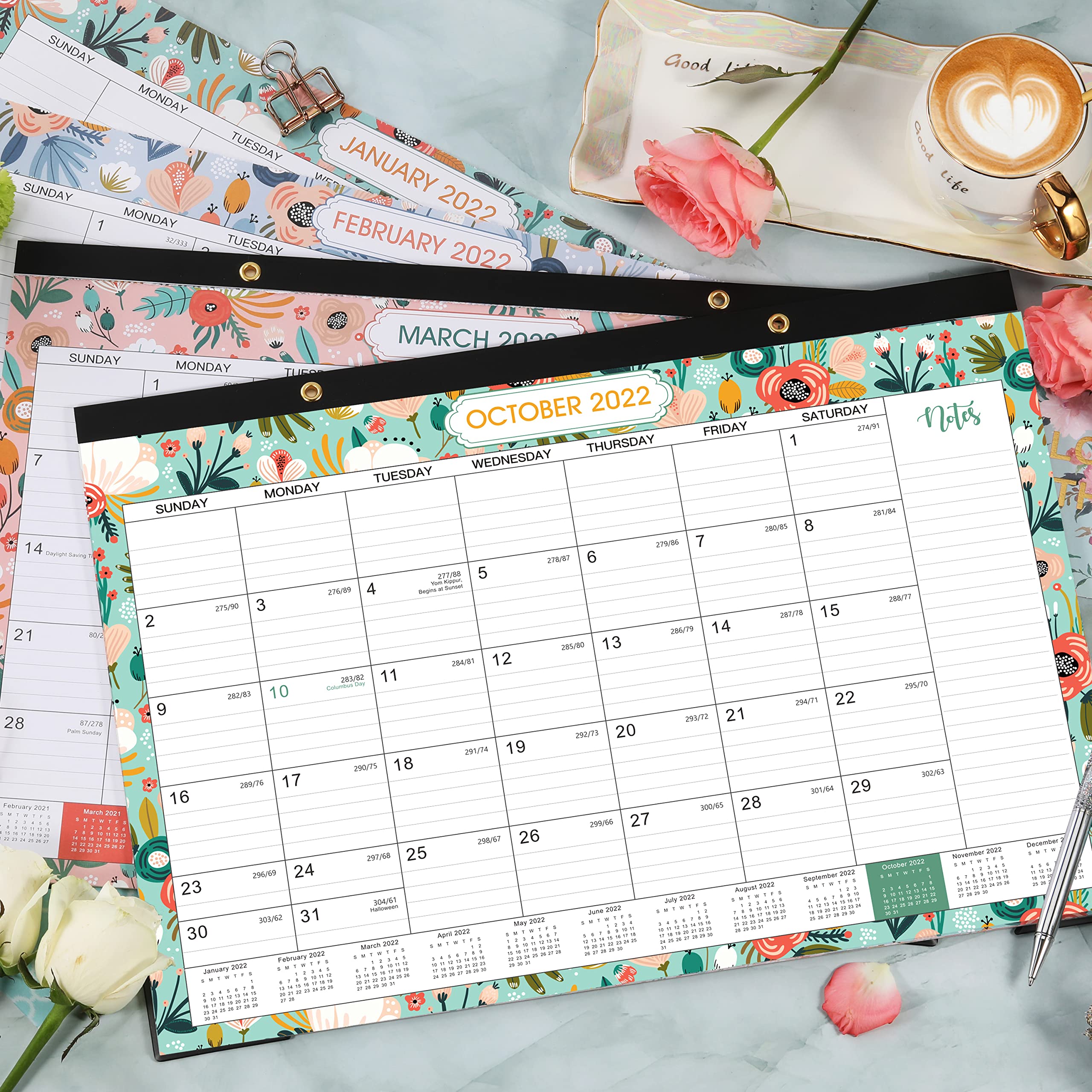 Buy 2022 Desk Calendar 2022 Desk/Wall Calendar, 12 Months Desk