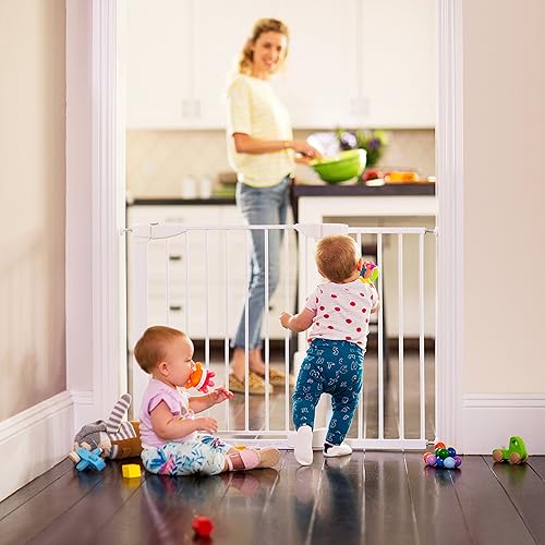 Miniatura 6 de Extensión para puerta de seguridad, para bebés, Munchkin., Blanco