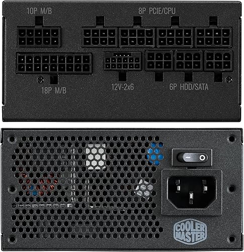 Vista 14 de Cooler Master Fuente de alimentación modular V850 SFX Gold ITX SFF, 850W 80Plus Gold, ATX 3.1 90° PCIe 5.1, diseñado listo para Nvidia RTX 5080