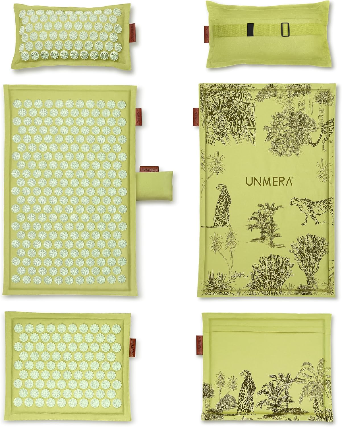 UNMERA Acupressure Mat and Pillow Set,Natural Premium Linen & Coconut Fiber Filling,for Back/Neck Pain Relief, Sciatic, Headache and Muscle Relaxation, Comes with Carrying Bag UNMERA Acupressure Mat and Pillow Set,Natural Premium Linen & Coconut Fiber Filling,for Back/Neck Pain Relief, Sciatic, Headache and Muscle Relaxation, Comes with Carrying Bag