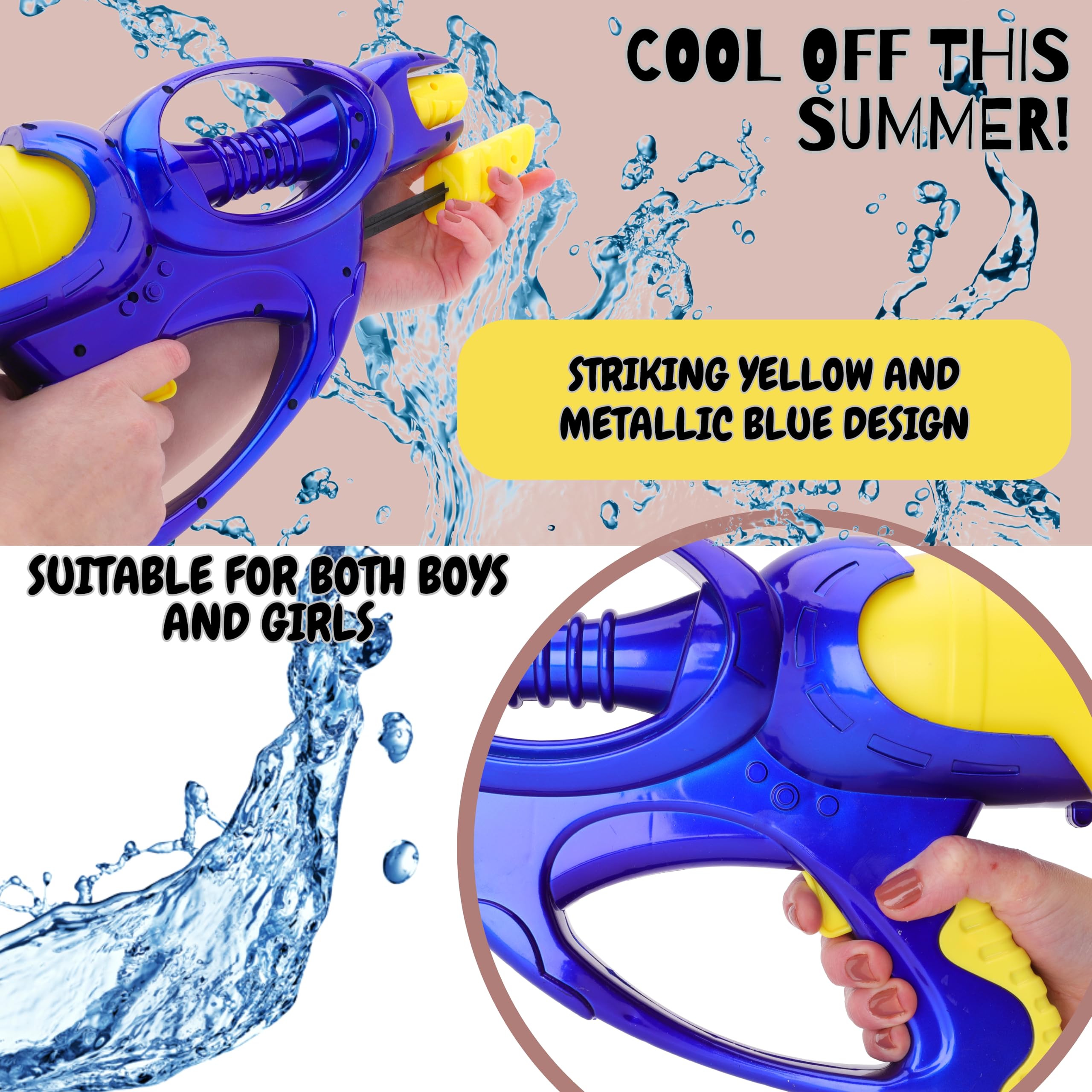 Toyland® 40cm (16") Hydro Air Pump Water Blaster - 25-30ft Range - Water Soaker Gun Outdoor & Beach Toys 3+ Years - Image 3