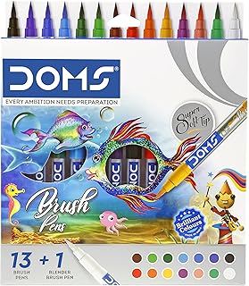 DOMS Brush Pens Display Box 14 Shades