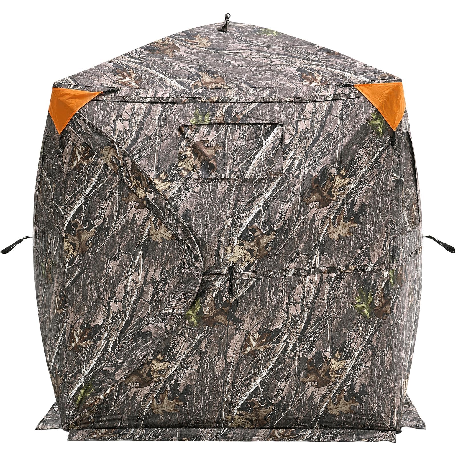 VEVOR Persiana de caza, persiana transparente de 270°, para 4-5 personas, con bolsa de transporte, tienda de campaña portátil y resistente, malla transparente unidireccional para caza de pavos y