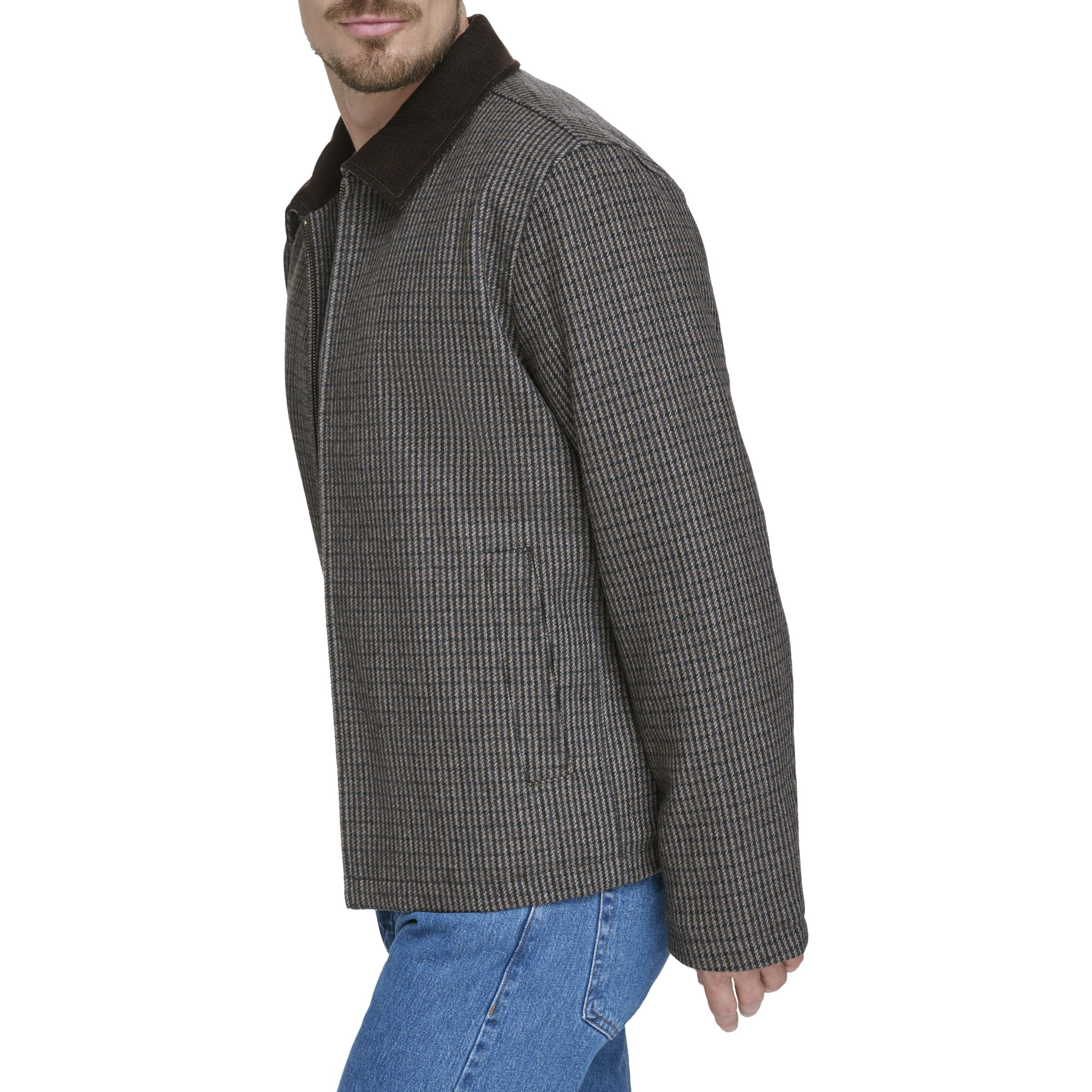 dockers Płaszcz z mieszanki wełny Mężczyźni Logan Wool Blend Open Bottom Bib Jacket