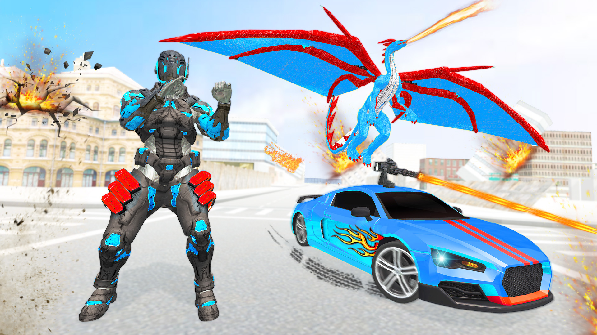 Flying Dragon Robot Car GameAmazon.inAppstore for Android