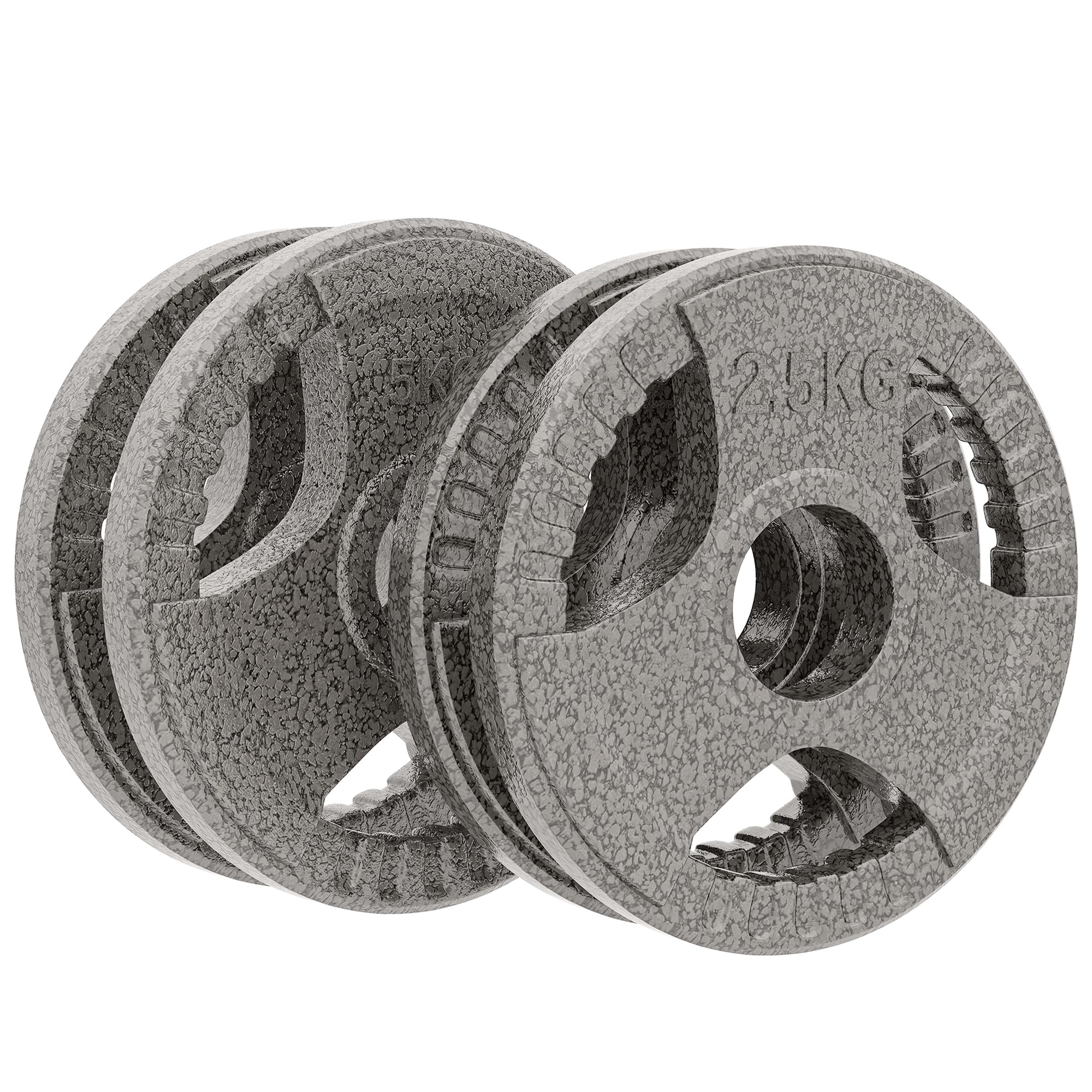 Sponsored Ad – Set of 4 Weight Plate for 2 inch/5cm hole Dumbbell Handle Bar 15kg Dumbbell Plates Barbell Weight 2 x 5kg, 2 x 2.5kg