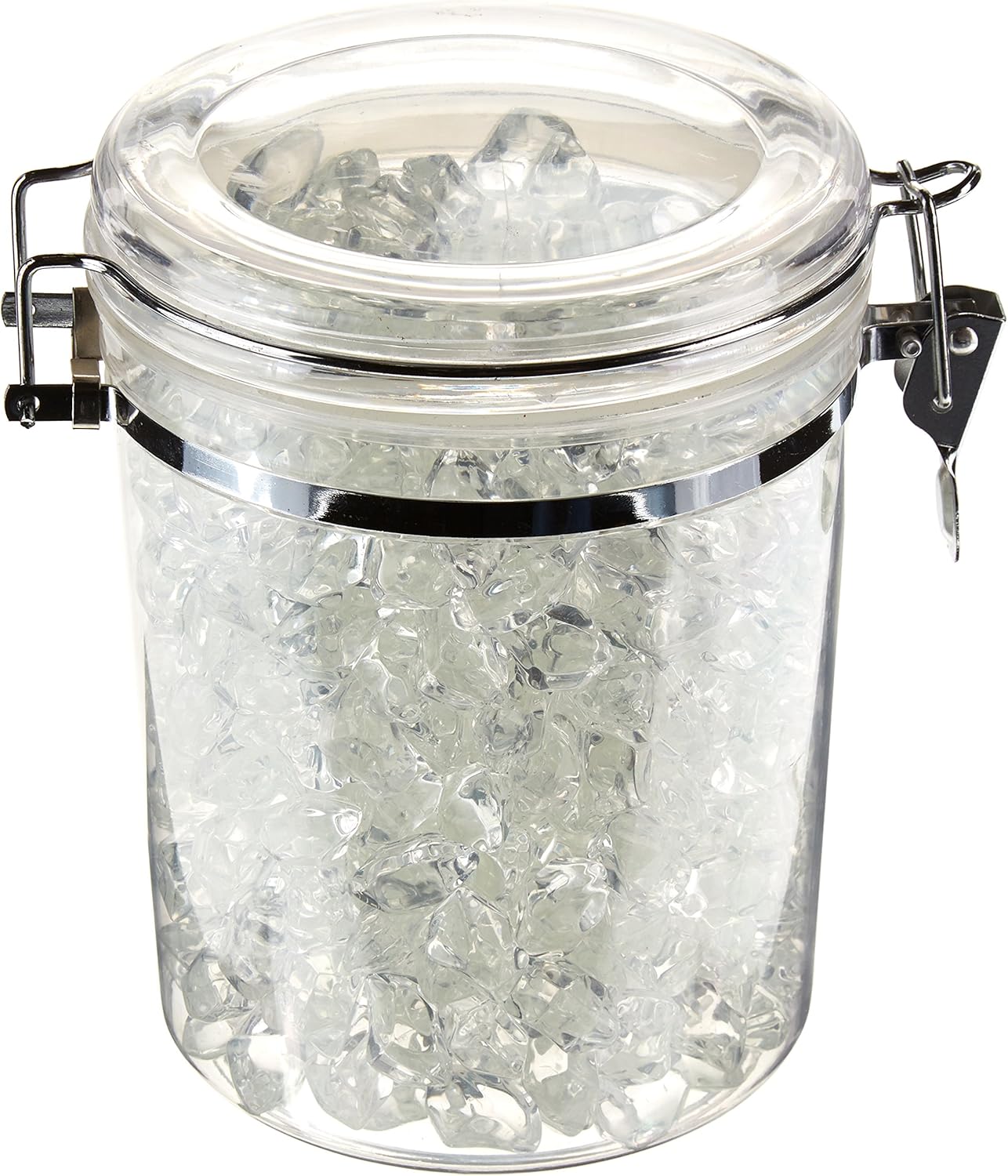 Outdoor GreatRoom Co Fire Pit Glass Rocks (5-Pounds) Tempered Fire Glass Rock Beads Reflective Round Gems for Propane Firepit Fire Table, Gas Fireplace, Aquarium Stones, Plants & Accessories - Clear