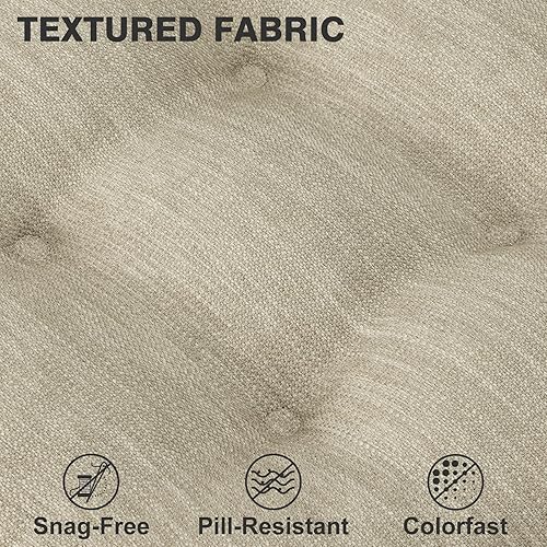 Miniatura 4 de Shinnwa - Juego de 4 cojines para silla de comedor, cojines de silla de cocina de espuma viscoelástica de doble capa, cojines de asiento con diseño