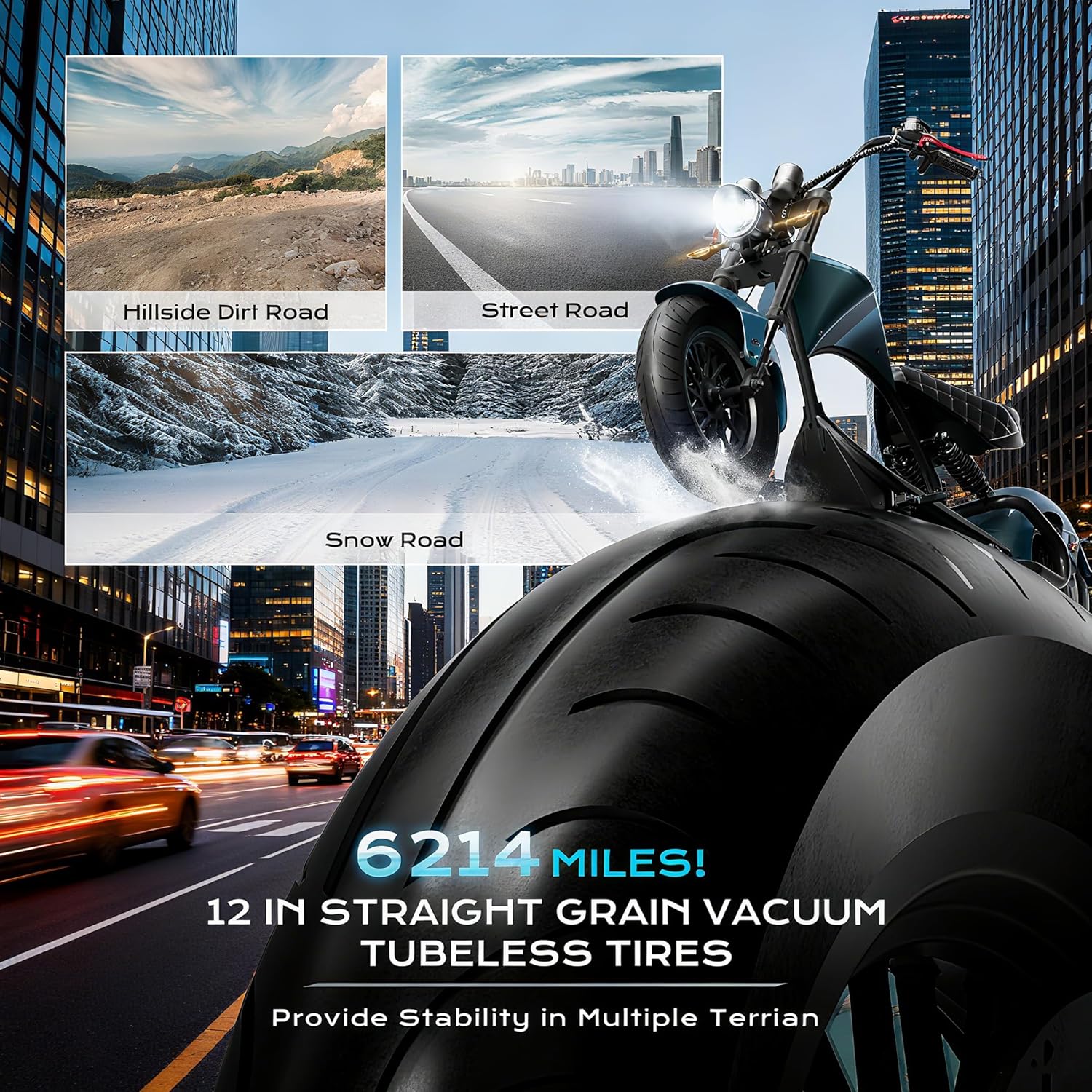 eAhora (2025 Upgraded) M1P Pro 4000W Electric Motorcycle for Adults 50MPH 60V 42Ah 55 Miles Long Range 2 Persons Adult Motorcycle Dual Battery Hydraulic Brakes Street Legal Electric Motorcycle