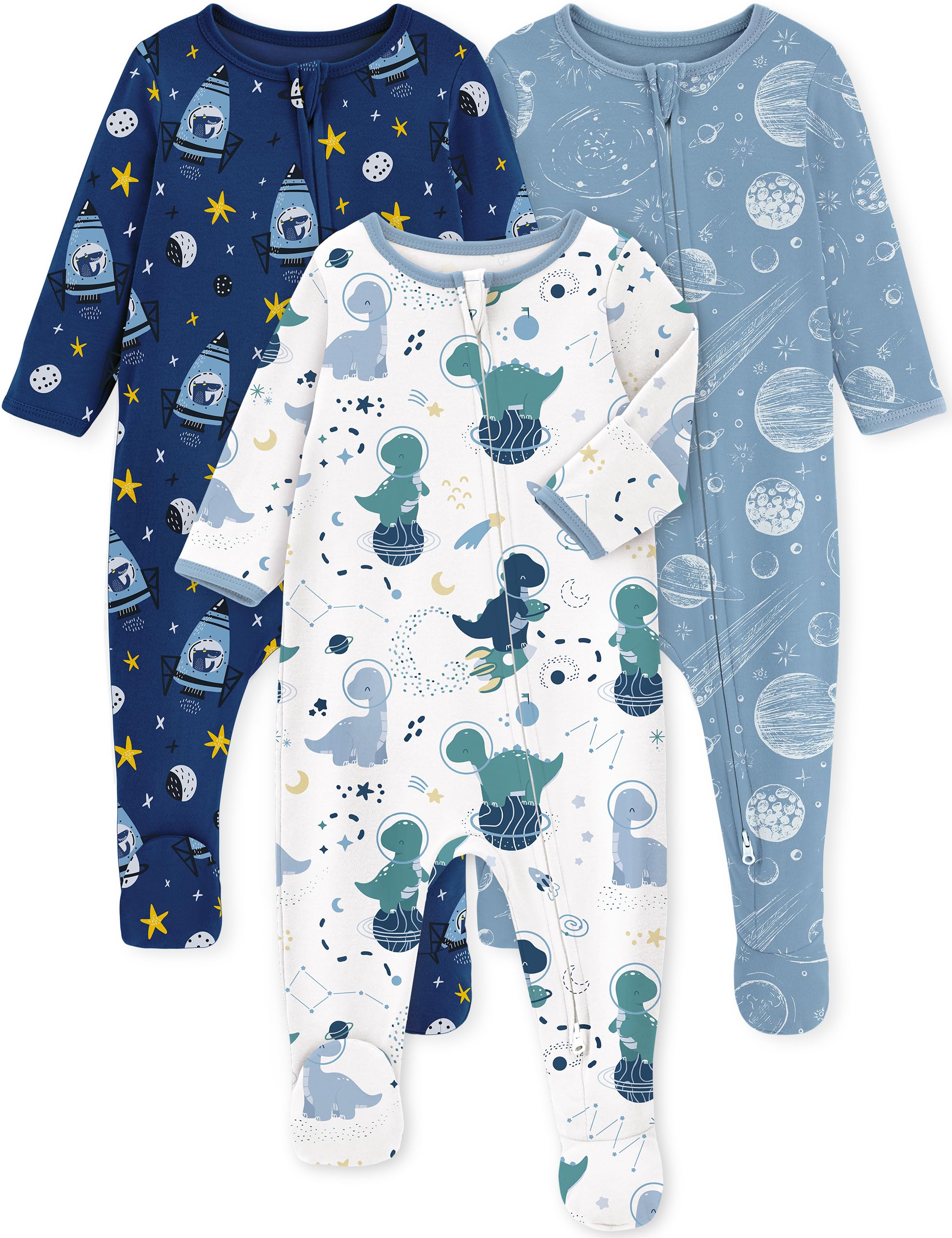 Yoofoss Baby Pajamas 100% Organic Cotton Newborn Sleepers Boy Girl Clothes